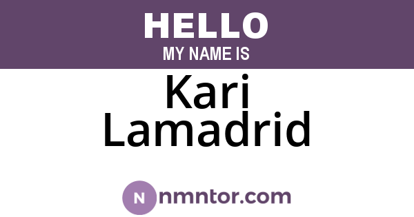 Kari Lamadrid