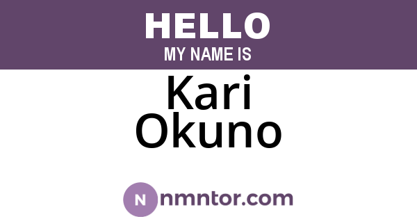 Kari Okuno