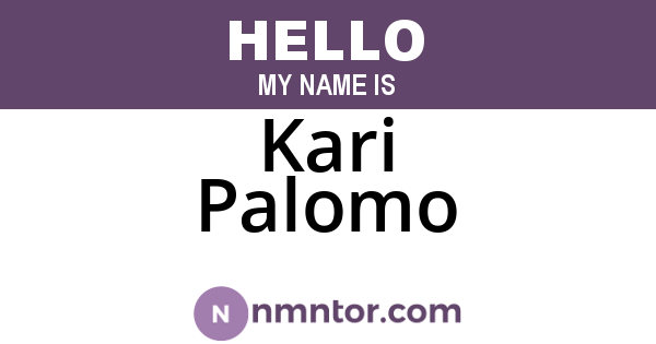 Kari Palomo