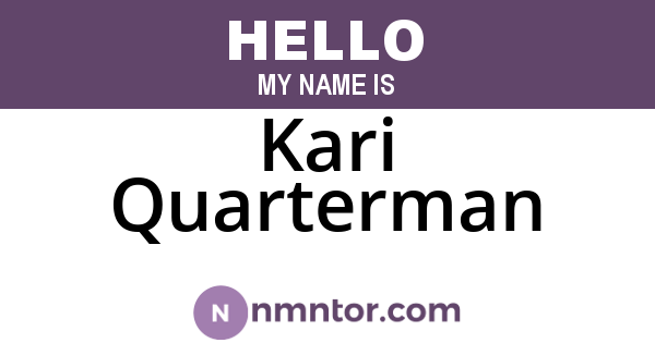 Kari Quarterman