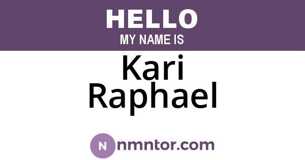 Kari Raphael