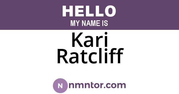 Kari Ratcliff