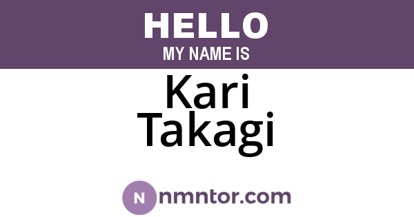 Kari Takagi