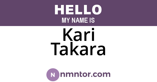 Kari Takara