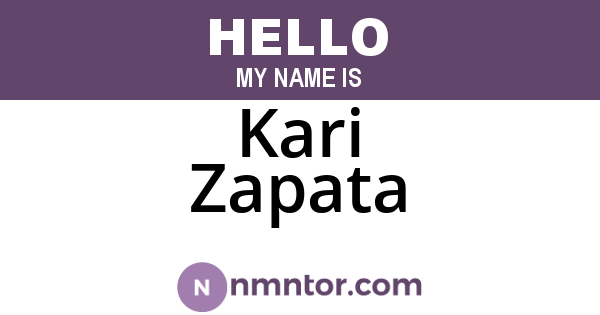 Kari Zapata