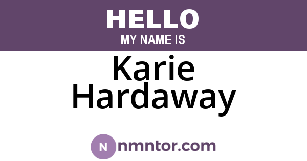 Karie Hardaway