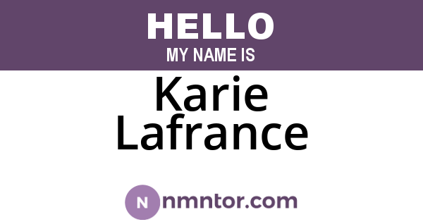 Karie Lafrance