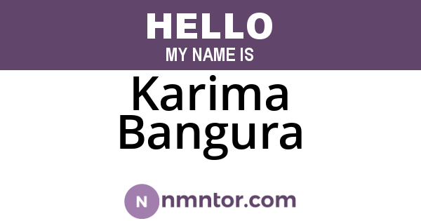 Karima Bangura