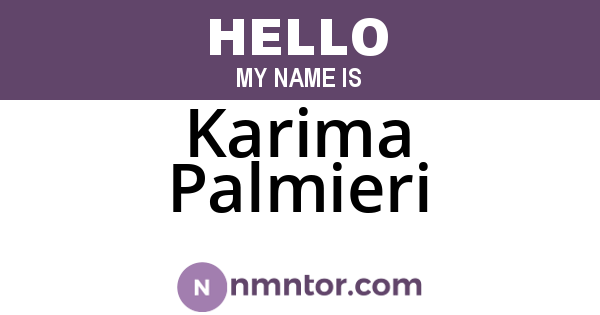Karima Palmieri