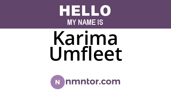Karima Umfleet