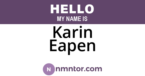 Karin Eapen