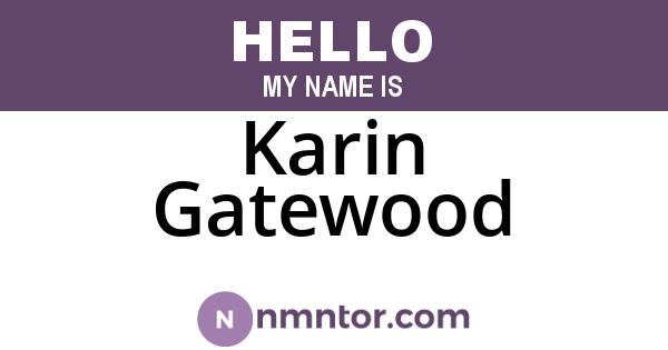 Karin Gatewood