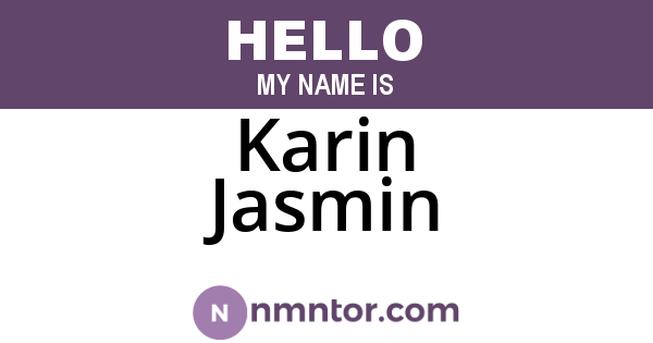 Karin Jasmin