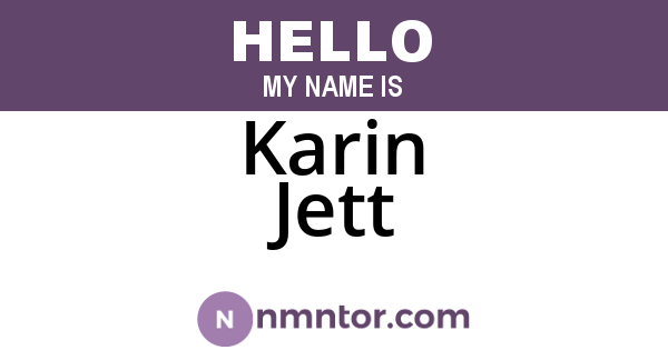 Karin Jett