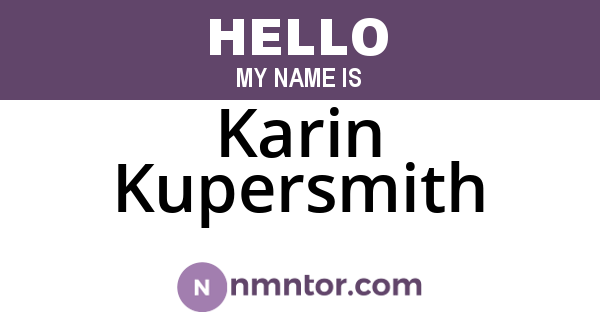 Karin Kupersmith