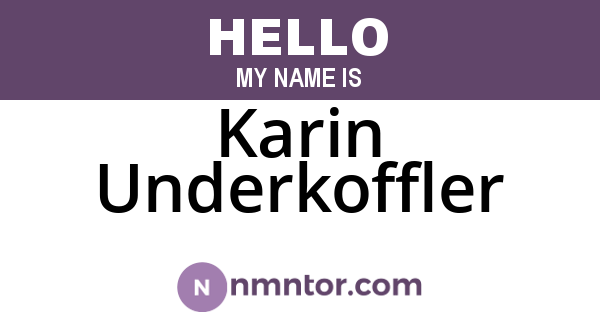 Karin Underkoffler