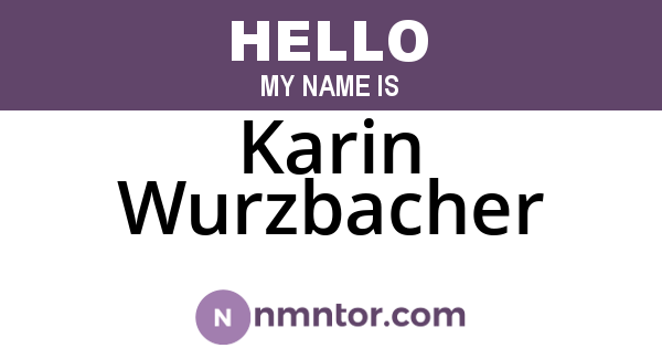 Karin Wurzbacher