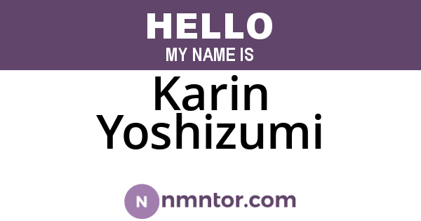 Karin Yoshizumi