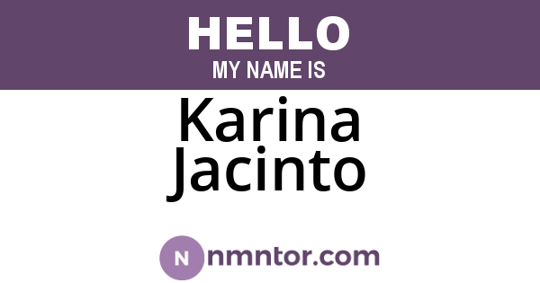 Karina Jacinto