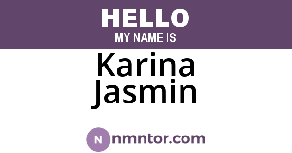 Karina Jasmin