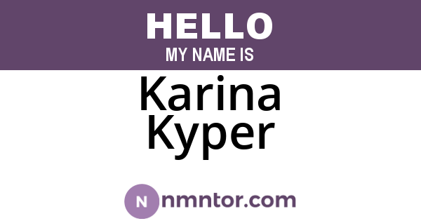 Karina Kyper