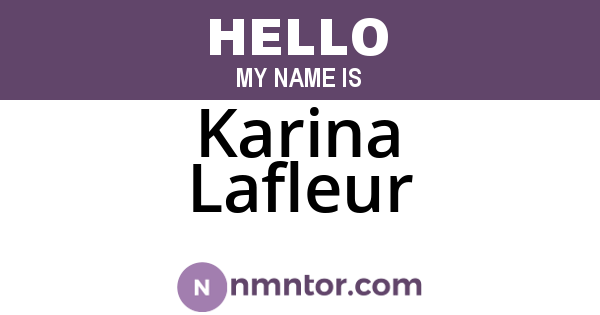 Karina Lafleur