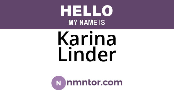 Karina Linder