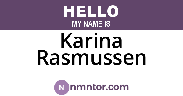 Karina Rasmussen