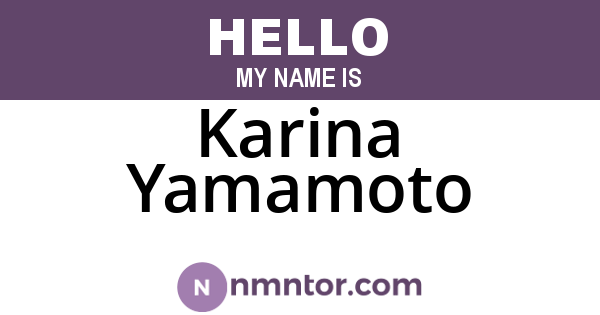 Karina Yamamoto