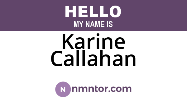 Karine Callahan