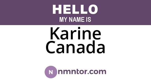 Karine Canada