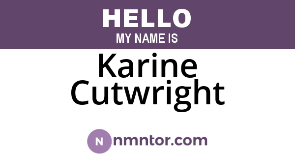 Karine Cutwright