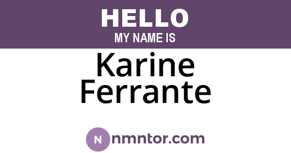 Karine Ferrante