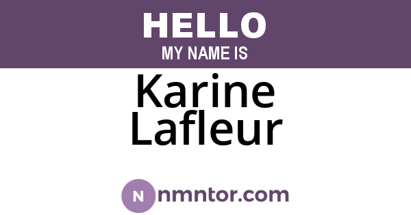 Karine Lafleur