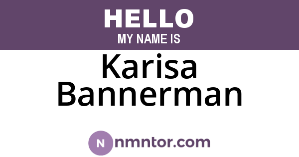Karisa Bannerman