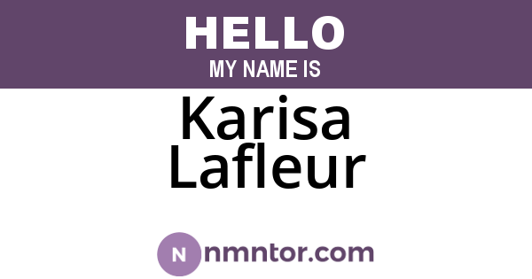 Karisa Lafleur