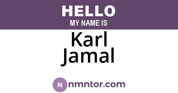 Karl Jamal