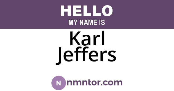 Karl Jeffers