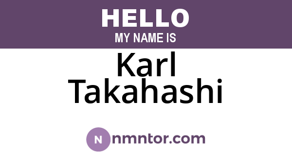 Karl Takahashi