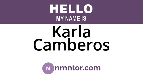 Karla Camberos