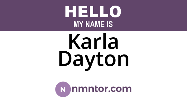 Karla Dayton