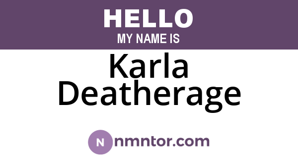 Karla Deatherage