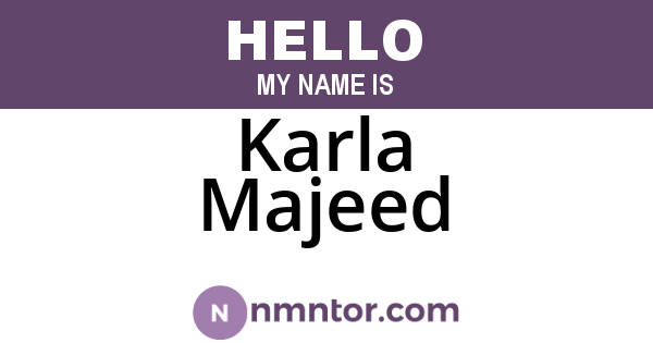 Karla Majeed