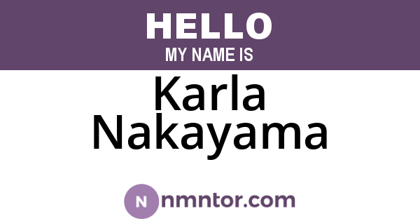 Karla Nakayama