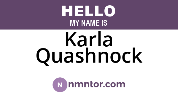 Karla Quashnock