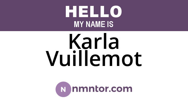 Karla Vuillemot
