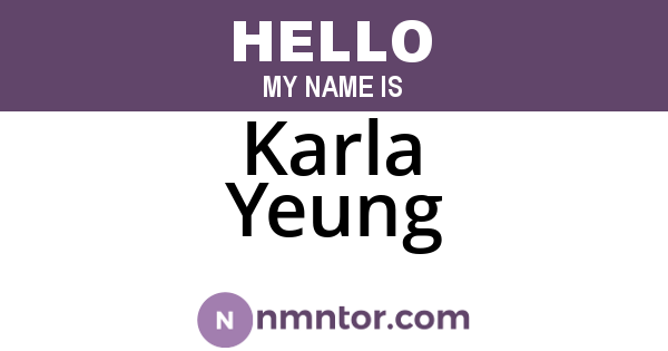 Karla Yeung