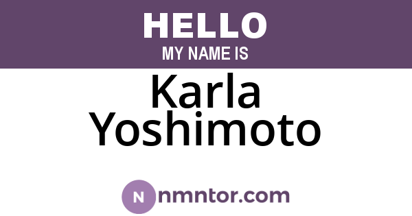 Karla Yoshimoto