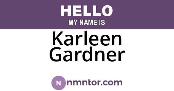 Karleen Gardner