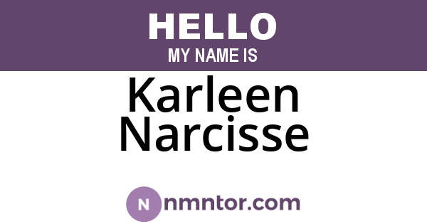 Karleen Narcisse